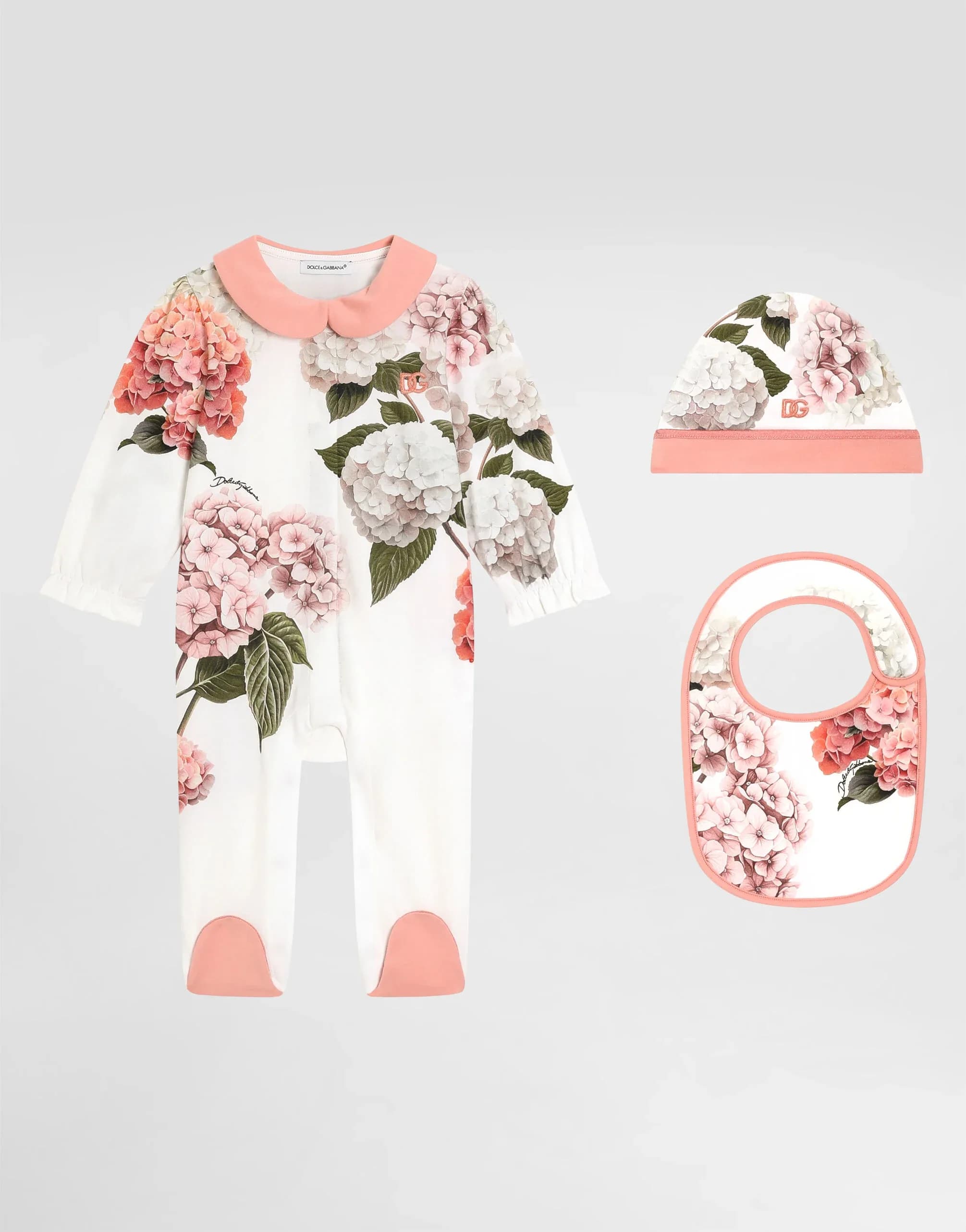 Dolce & Gabbana Kids Newborn 3-Piece Gift Set in Smooth Jersey - 1