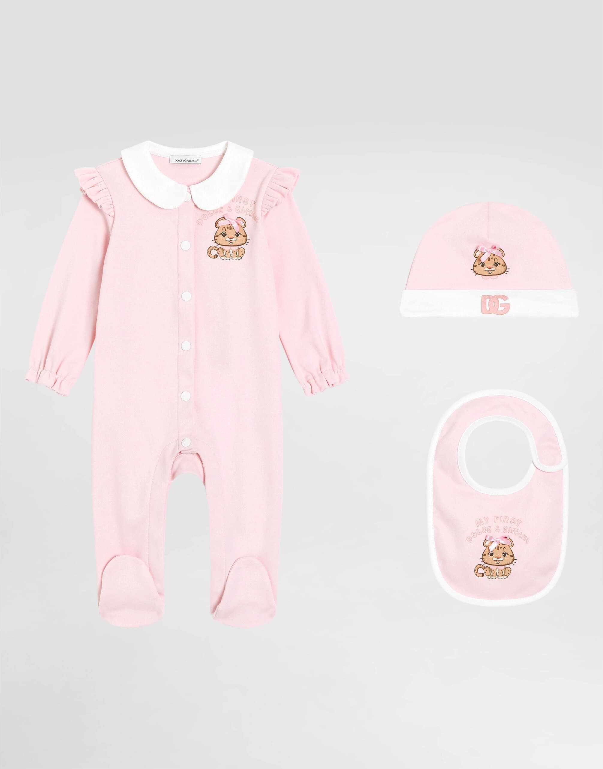 Dolce & Gabbana Kids Baby Girl's 3-Piece Interlock Gift Set with Print and Bow - 1