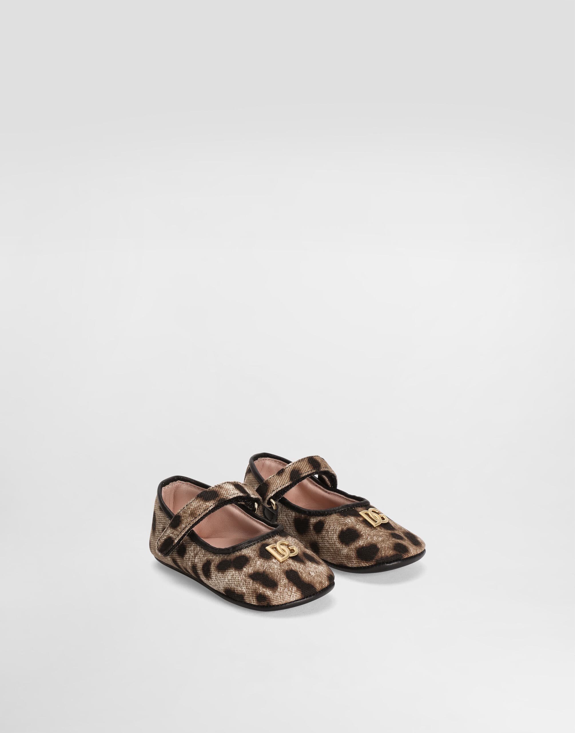 Dolce & Gabbana Kids Leopard-Print Canvas Ballet Flats - 2