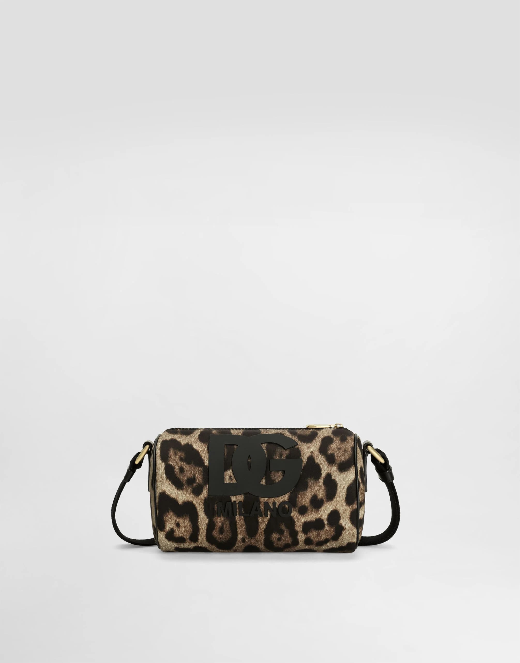 Dolce & Gabbana Kids Leo-print nylon crossbody bag - 1