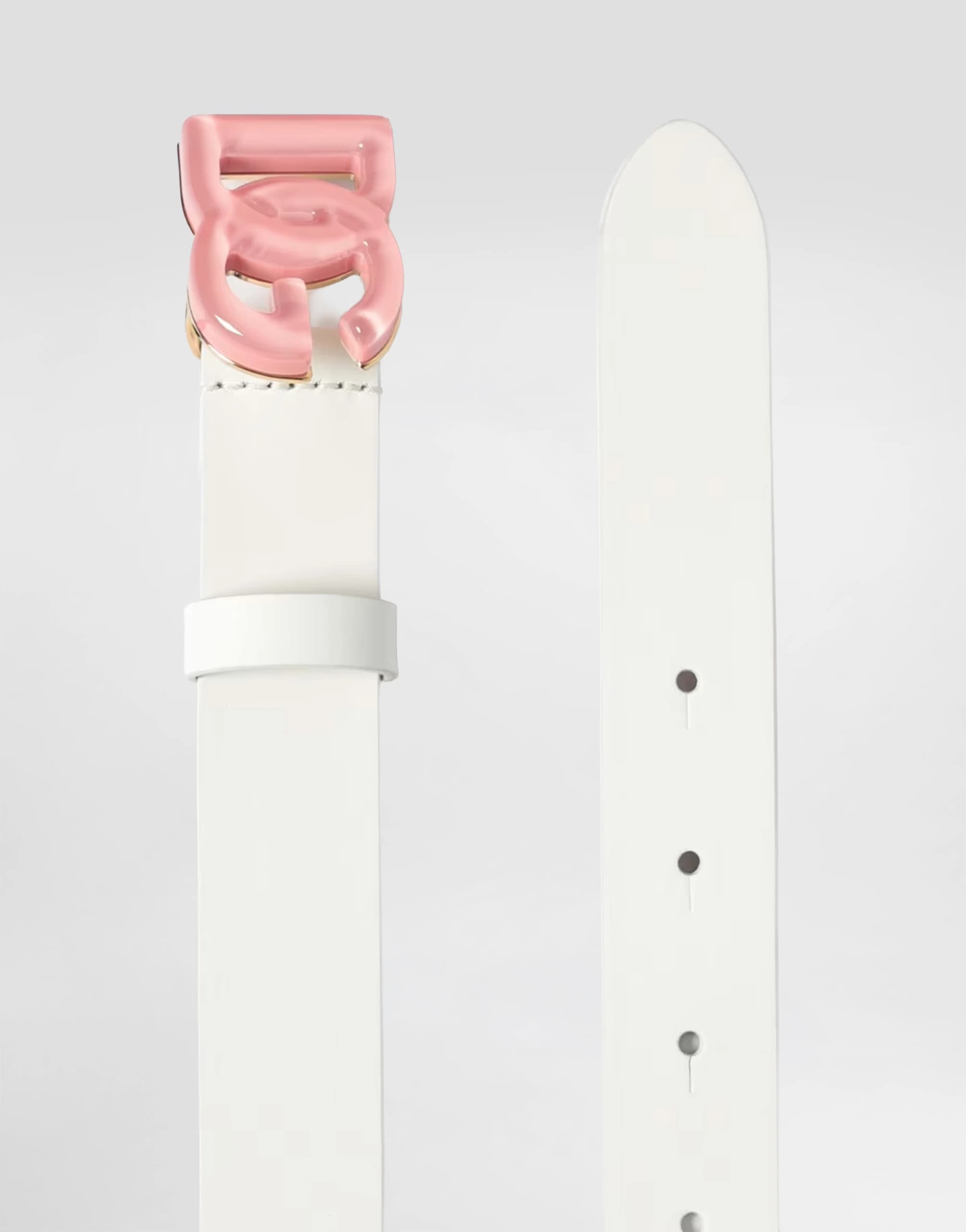 Dolce & Gabbana Kids Patent Leather Logo Belt - 2