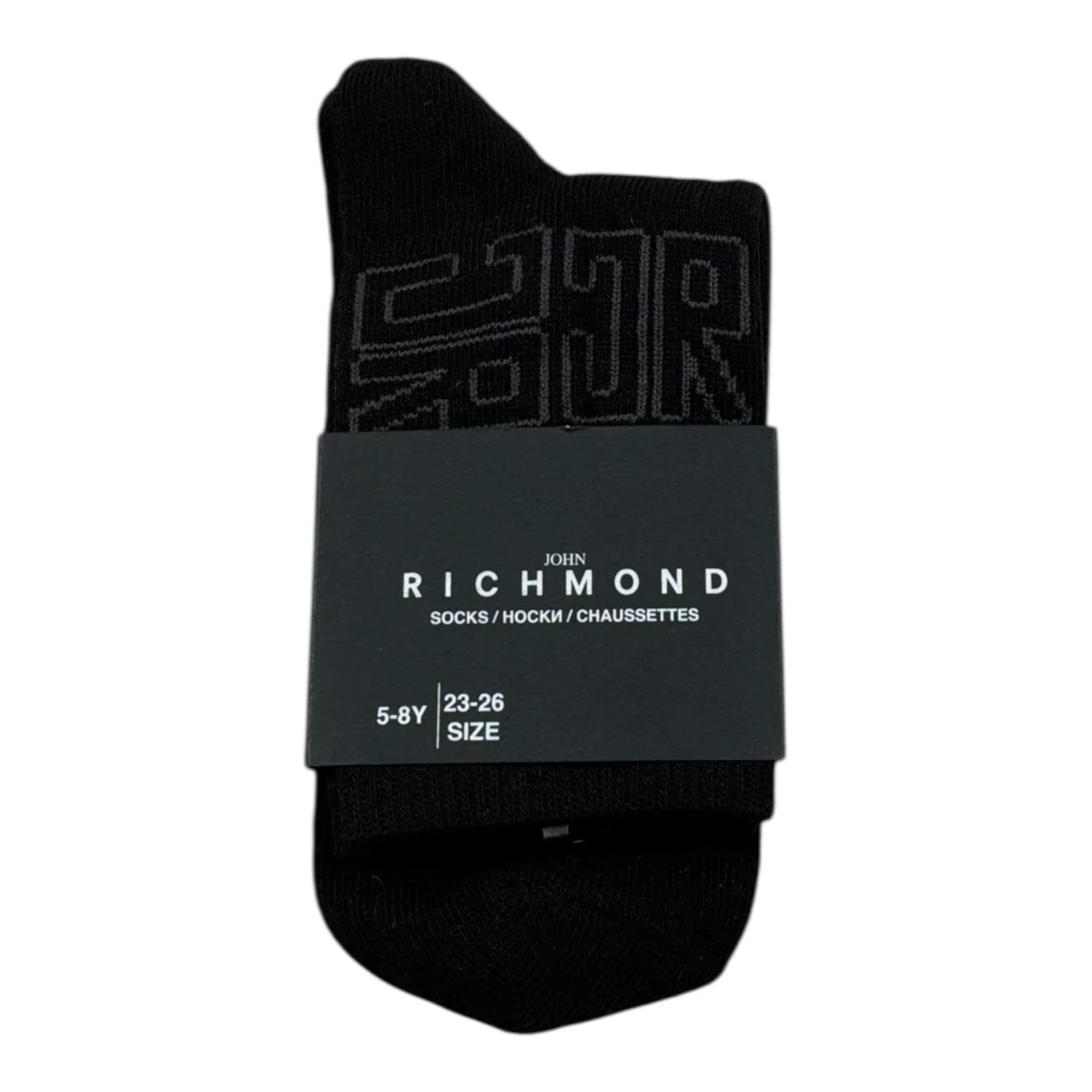 John Richmond Junior Kids Socks Monast with Tonal JR Logo - 1