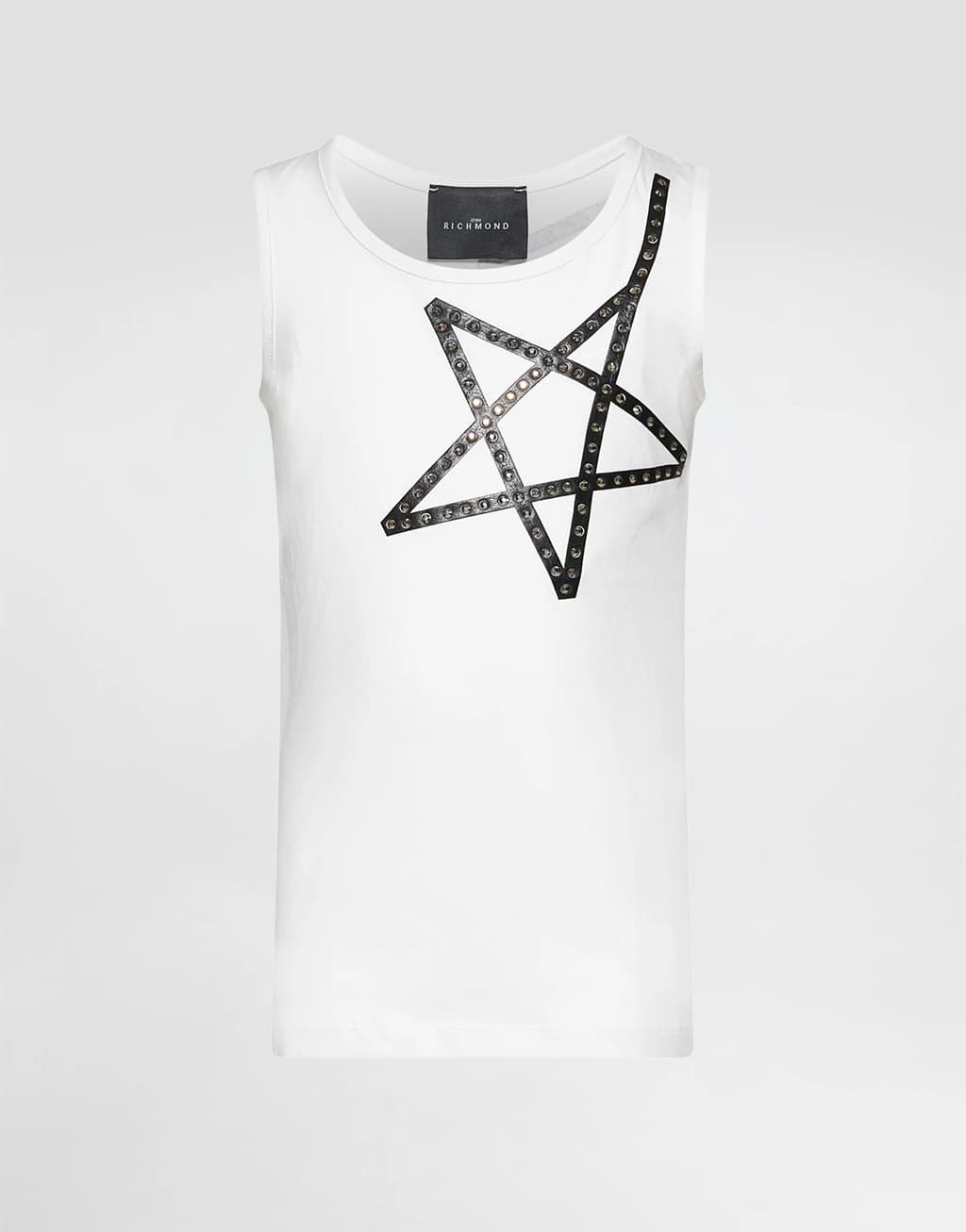 John Richmond Junior Girls' White Sleeveless Top Retam - 1