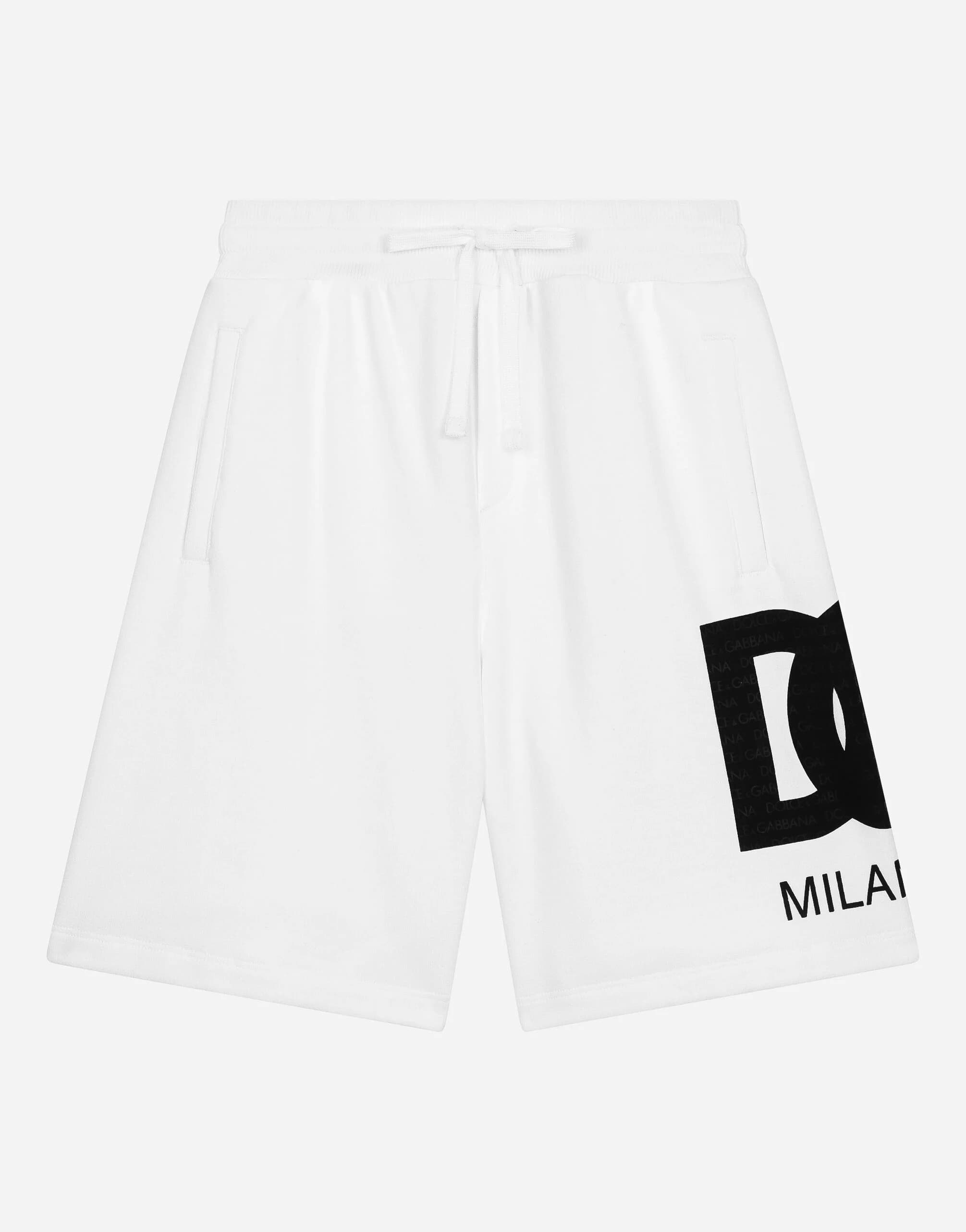 Dolce & Gabbana Kids Jersey Jogging Shorts with DG Logo Print - 1
