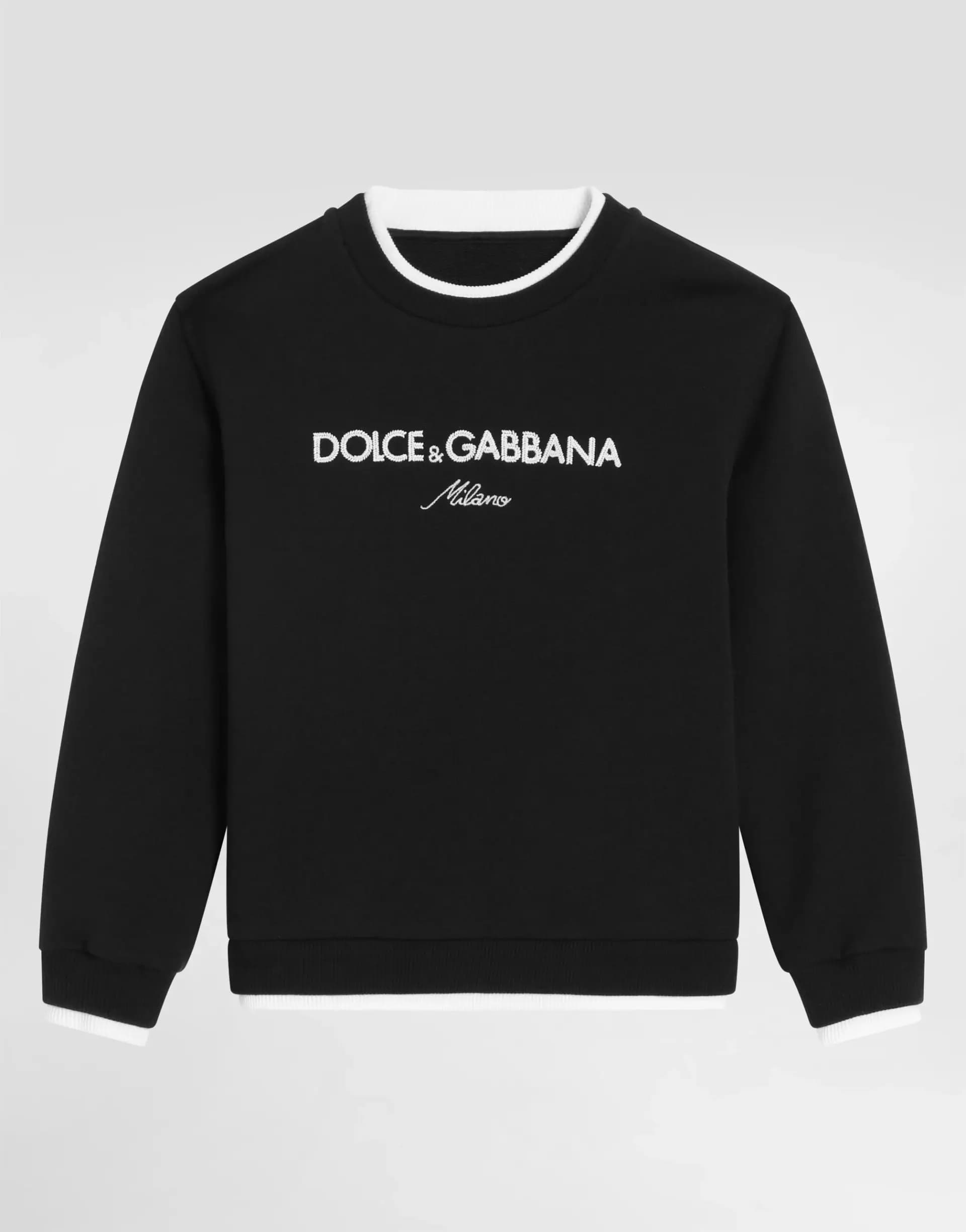 Dolce & Gabbana Kids Sweatshirt with DG embroidery - 1