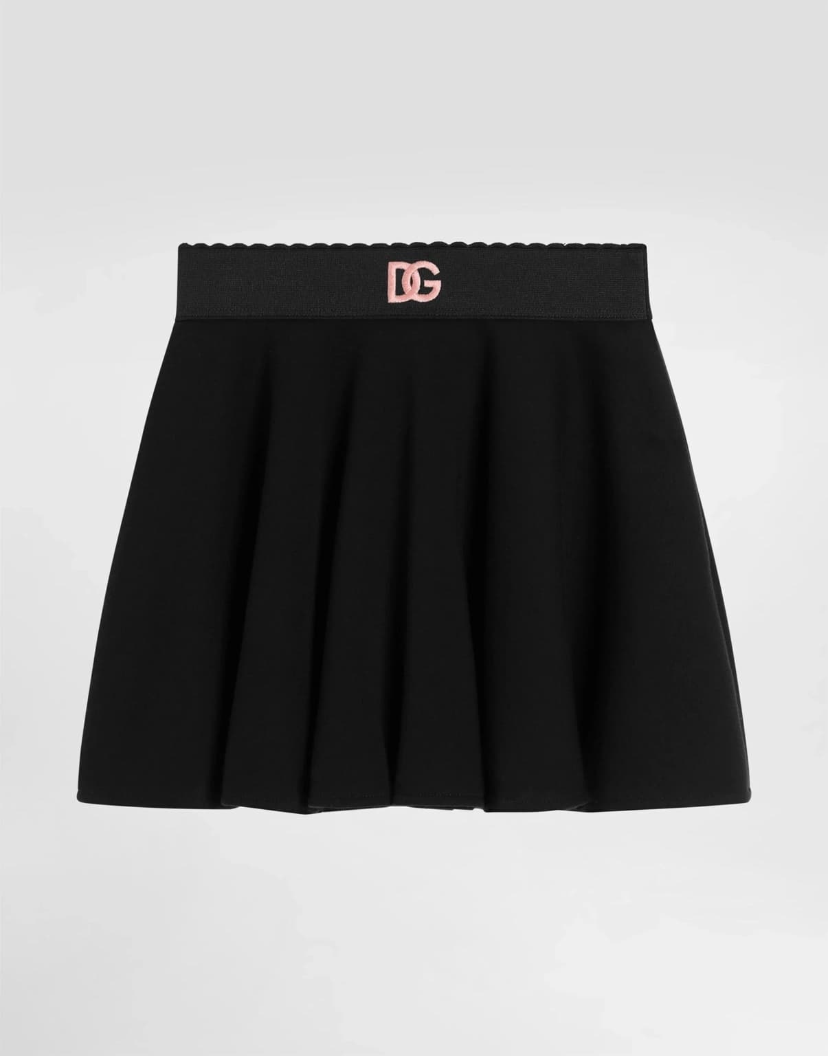 The Dolce & Gabbana Kids Jersey Skirt with DG Logo - 1
