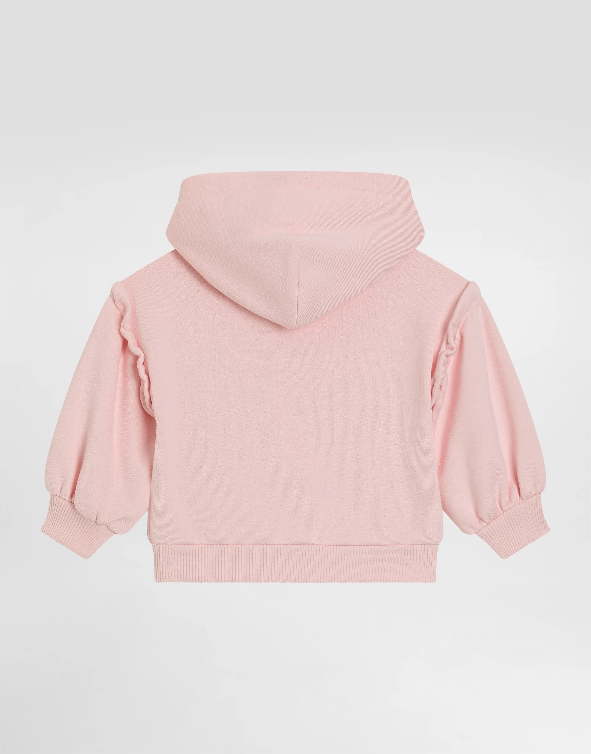Dolce & Gabbana Kids Hooded Sweatshirt with Leopard Print and Bow